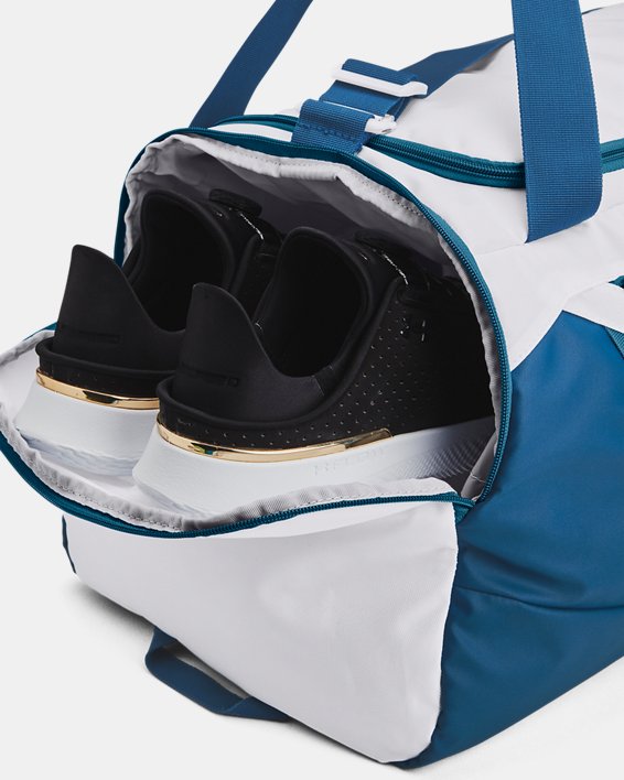 UA Undeniable 5.0 Medium Duffle Bag in White image number 4